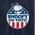 thumbnail image 3 of Peanuts - Snoopy Go Vote - Toddler & Youth Crewneck Fleece Sweatshirt, 3 of 6