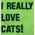 thumbnail image 2 of I Really Love Cats Enthused Pet Lover Tank Top T Shirts Men Women Brisco Brands S, 2 of 6