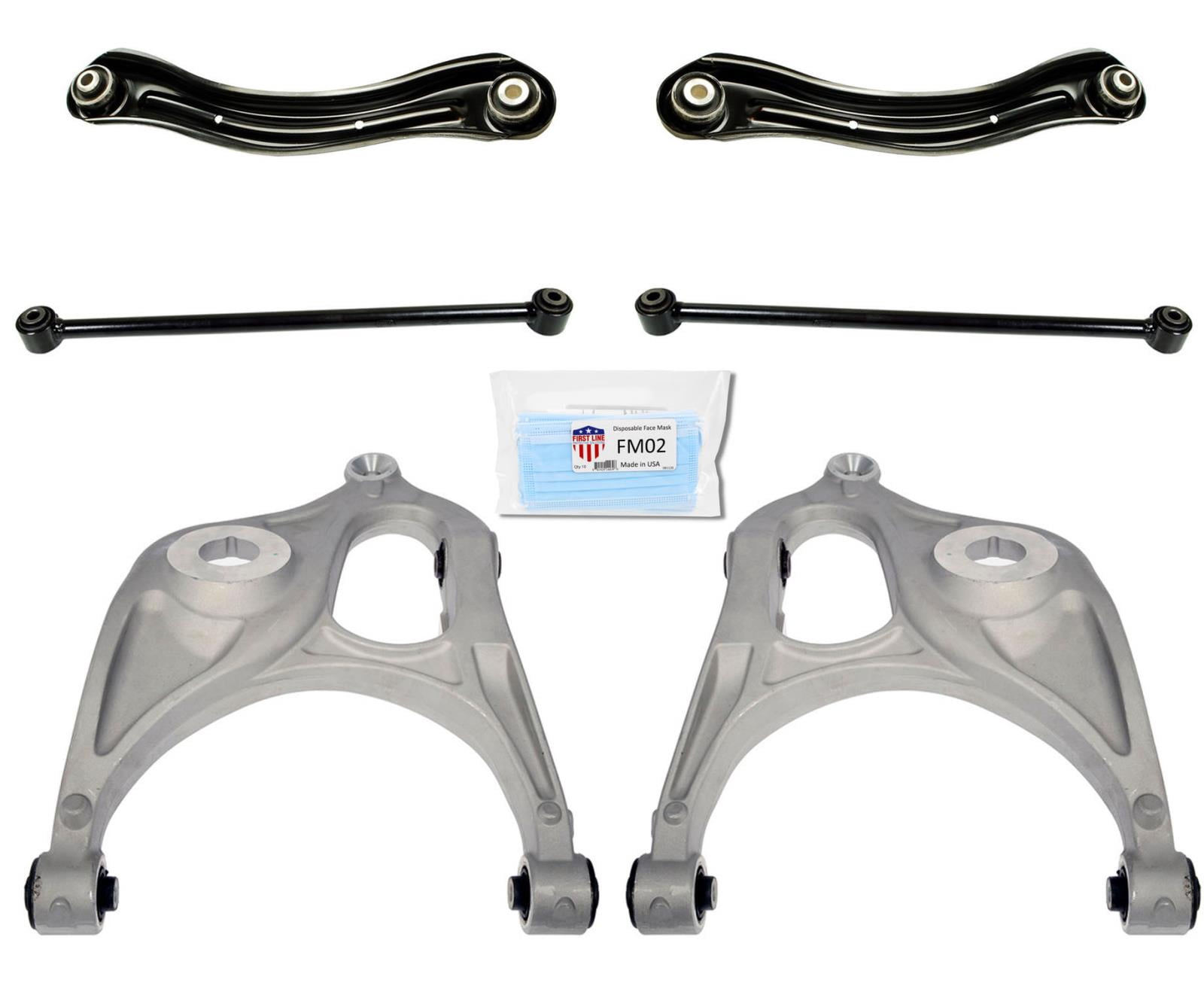 Rear Shocks Upper & Lower Control Arms Fits 2011-2020 Jeep Grand Cherokee