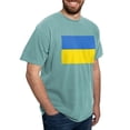 thumbnail image 4 of CafePress - Ukraine Flag T Shirt - Mens Comfort Colors Shirt, 4 of 5
