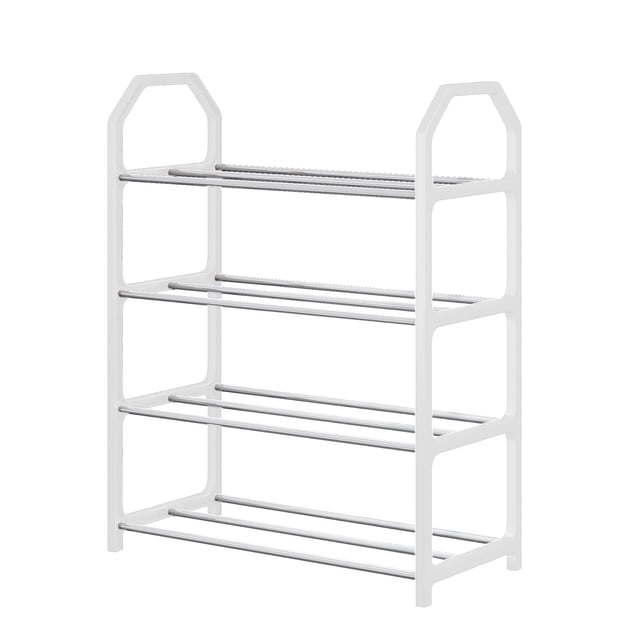 Trapezoidal Shoe Rack For Home Use Doorstep Dormitory Storage Shelf Space Saving Four-Tloor Cabinet with Large Capacity and Durable Frame