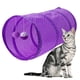 thumbnail image 3 of Pet Cat Tunnel Tubes Plegable Crinkle Kitten Rabbit Play Tunnels (Púrpura) Likrtyny Para estrenar, 3 of 9
