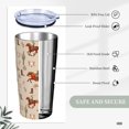 thumbnail image 5 of Western Cowboy Tumbler with Lid and Straw, 20 Oz Stainless Steel Insulated Water Bottle Cup Coffee Mug, 5 of 6