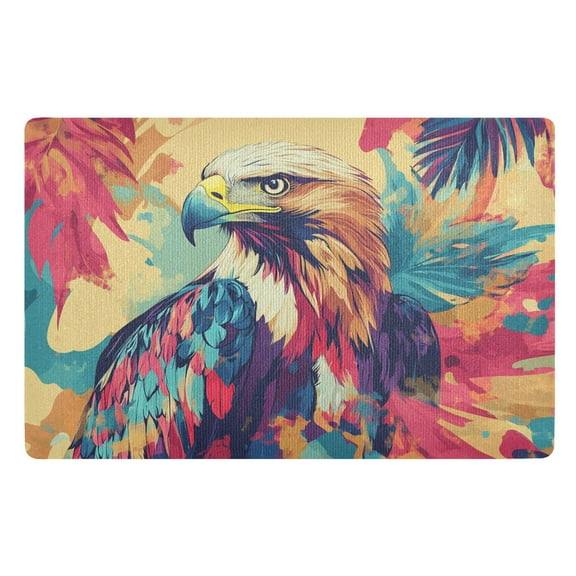 BZSMCE Floor Mats 32x20in Colorful Bird Plainting Creativity Doormats