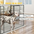 thumbnail image 6 of PawHut 39" H Dog Playpen for Indoor and Outdoor, 24 Panels Puppy Play Pen with Lockable Door, DIY Shape Pet Exercise Fence for Multiple Dogs, Gray, 6 of 10