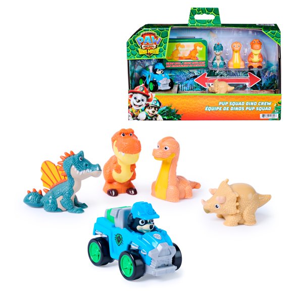 Set de Figuras Paw Patrol Dino Película Rex y Dinosaurios