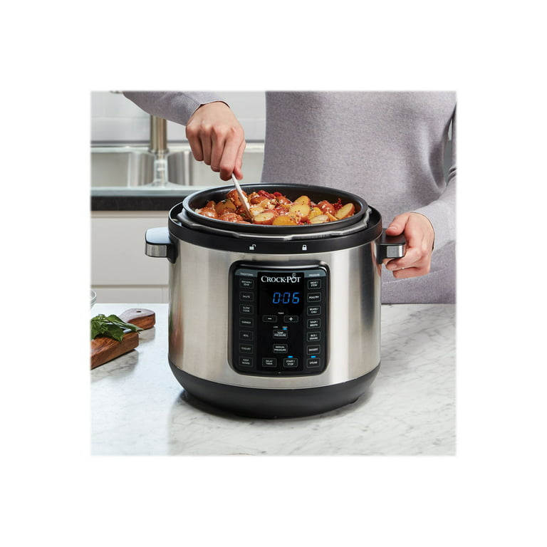  Crock-Pot 8-Quart Multi-Use XL Express Crock Programmable Slow  Cooker and Pressure Cooker with Manual Pressure, Boil & Simmer, Black  Stainless: Home & Kitchen