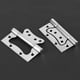 thumbnail image 4 of 2 piezas de accesorios de hardware de bisagra silenciosa para puerta de madera de acero inoxidable para el hogar sin necesidad de ranuras, 4 of 10