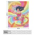 thumbnail image 3 of Manta de franela cálida y acogedora de Wonder Woman para sala de estar, dormitorio, cama, sofá, camping, viajes, mantas de vellón para todas las estaciones, regalos para niños, niñas, niños y, 3 of 8