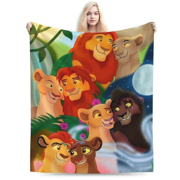 The Lion King Blanket, Super Soft Large Fluffy Plush Throw Blanket for Boys Girls Young Adults, Cozy Warm Flannel Blanket for Living Room Couch Bed All Seasons 40"X30"