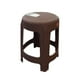 thumbnail image 2 of Banco Redondo Apilable La Ardilla 45 cm Plástico Ratan Café, 2 of 2