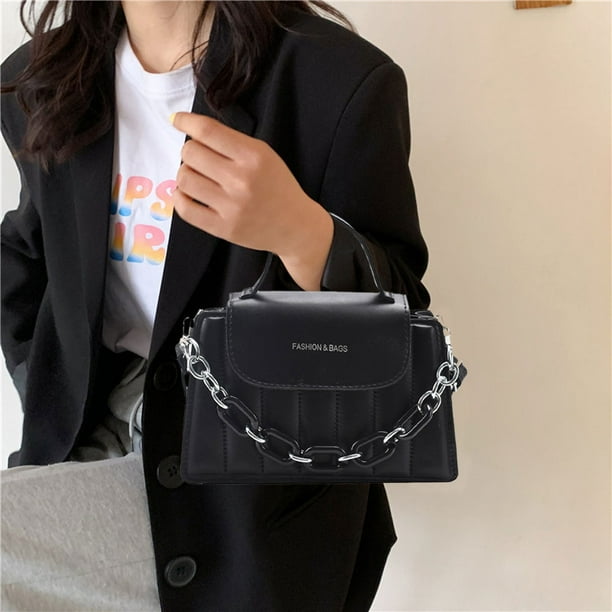 Bolso de mensajero pequeño para mujer, bolso de hombro para mujer para teléfono móvil, bolso ligero de cuero de moda.