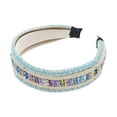 thumbnail image 4 of Unique Bargains 1 Pc Headband Colorful Yarn Hair Accessories for Women Light Blue, 4 of 5