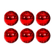 thumbnail image 1 of 6 Bolas de Navidad de 8 cm, Luces Decorativas para Árbol de Navidad, Colgantes para Ventana, Techo, Compras, Color Rojo, 1 of 5