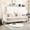 Beige, variant on Chenille Couch With Removable Cushions - Brown Wood Feet, For Bedroom, Living Room, And Small Spaces