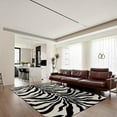 thumbnail image 3 of Fashion Simple Area Rug, Washable Rug Classic Zebra Bedroom Rug, Entryway Rug Easy Clean Non Slip Shed-Free Low Pile Throw Rugs for Entrance Bedroom Office Patio Porch 5x7ft, 3 of 6