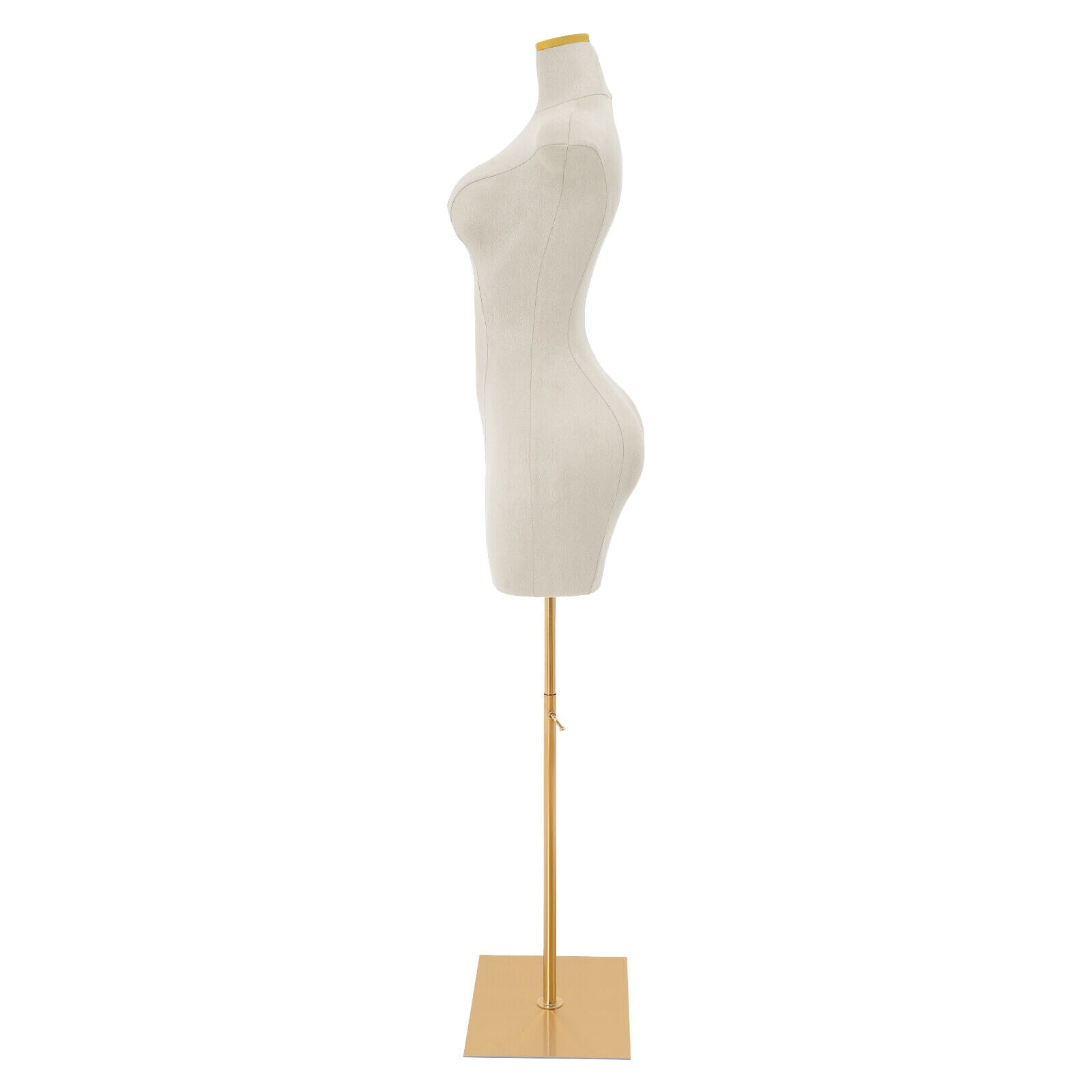 White Adjustable Dress Form Mannequin - 150-210cm Height, 94cm Bust - Professional Display for Boutiques & Tailors