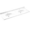 thumbnail image 2 of Swan Chesapeake Solid Surface 61'' Double Bathroom Vanity Top, 2 of 7