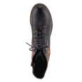 thumbnail image 3 of L’Artiste Marty Hand-Painted Leather Ankle Boots for Women – Cozy Flannel Lined Comfort Boot with Zipper Closure, 3 of 7