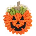 thumbnail image 1 of Gran venta Halloween Wreath Burlaps Jack-o-Lantern Wreath Ghost-Face Door Hanger, 1 of 5