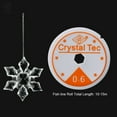 thumbnail image 4 of Luxtrada 26/40/57Packs Clear Acrylic Christmas Snowflake Icicles Hanging Icicle Drop with Crystal Line Ornaments Set for New Year Party Christmas Tree Decorations, 4 of 7