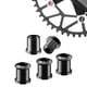 thumbnail image 3 of Tornillos de plato de bicicleta Cola Aleación de titanio 105-14 mm negro, 3 of 7