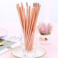 thumbnail image 3 of Party Foil Gold 100Pcs Rose Drinking Disposable Paper Holiday Kitchen，Dining & Bar, 3 of 6