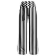thumbnail image 5 of Costeam Womens Striped Wide Leg Pants Drawstring High Elastic Waist with Side Pockets Loose Fit Straight Leg Lightweight Soft Breathable Casual Long Trousers Comfy Relaxed Fit Bottoms, 5 of 6