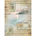 thumbnail image 2 of Rae, Marla 15x18 Black Ornate Wood Framed with Double Matting Museum Art Print Titled - The Ocean is Calling, 2 of 4