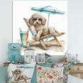 thumbnail image 2 of Designart Dog On Chair At The Beach IV Canvas Wall Art, 2 of 5
