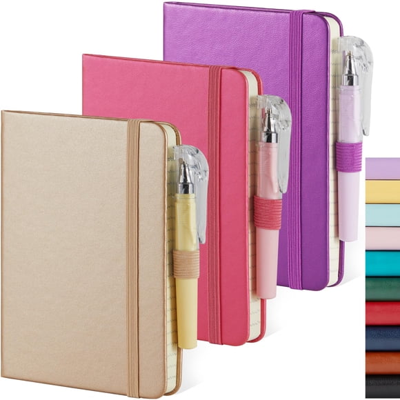 Cuaderno NIRMIRO, 3 unidades, mini, 9 x 14,5 cm, 408 páginas