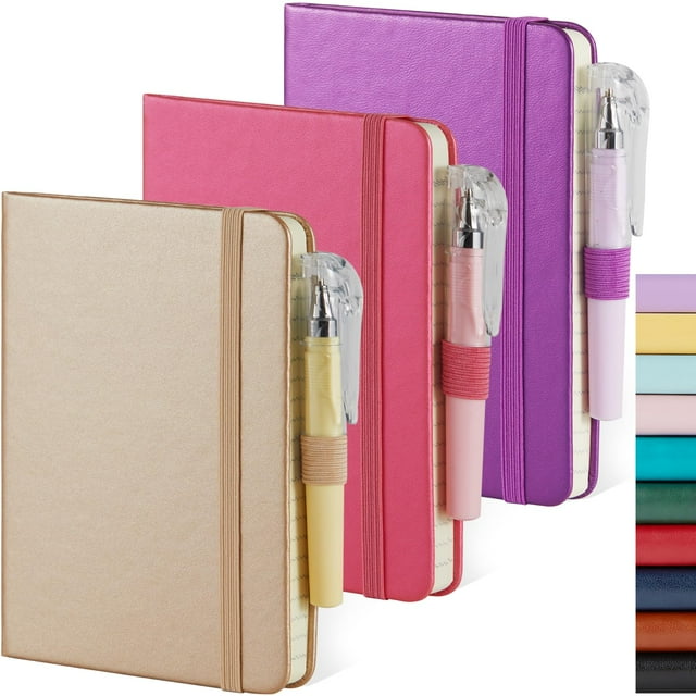 Cuaderno NIRMIRO, 3 unidades, mini, 9 x 14,5 cm, 408 páginas