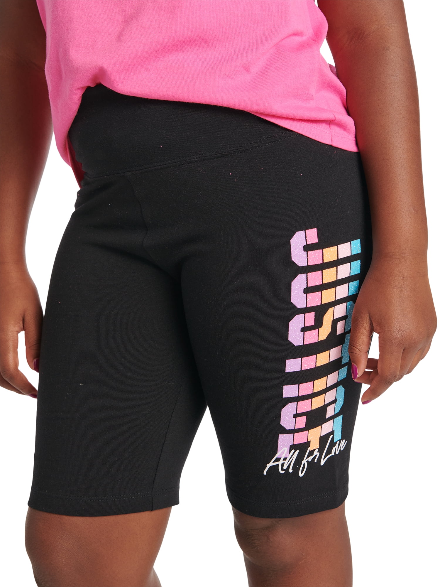 Justice Girls Graphic Bike Short, Sizes XS(5/6)-XL Plus(16/18 Plus)