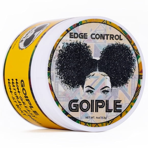 Cera de control de bordes para mujeres de fijación fuerte, no grasa, gel de peinado de cera de bordes de 4 onzas para cabello de mujeres negras, sin descamación, residuos blancos, brillo y suavidad, l