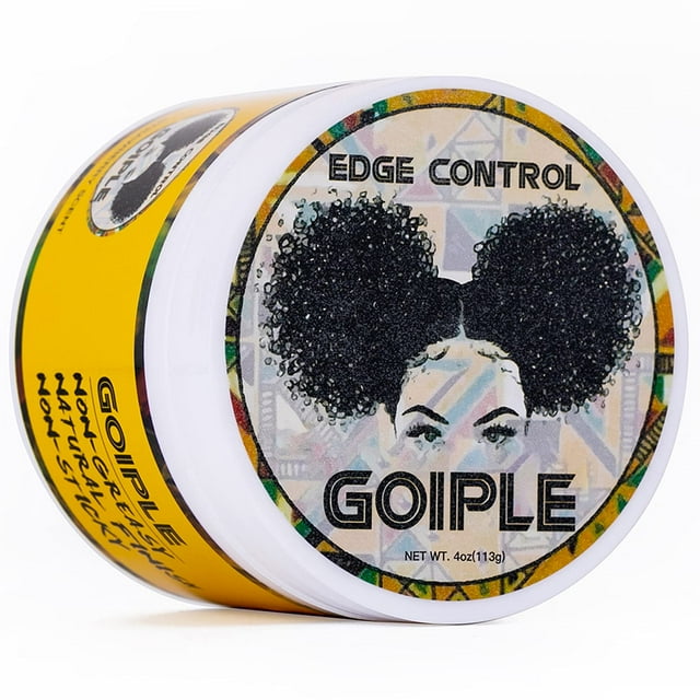 Cera de control de bordes para mujeres de fijación fuerte, no grasa, gel de peinado de cera de bordes de 4 onzas para cabello de mujeres negras, sin descamación, residuos blancos, brillo y suavidad, l