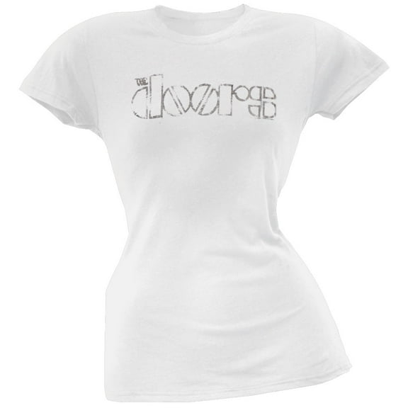 The Doors Women's Juniors Logo Short Sleeve T Shirt