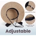 thumbnail image 6 of Verabella Sun Hats for Women UPF 50+ Women's Lightweight Foldable/Packable Beach Sun Hat, 6 of 14