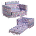 thumbnail image 7 of HollyHOME Soft Kids Couch 2-in-1 Flip Out Convertible Sofa to Lounger for Children,Unicorn, 7 of 7