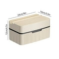 thumbnail image 3 of QIPOPIQ Tissue Box Cover Tissue Box, Self Adhesive Wall Mounted Facial Tissue Box Holder - Rectangular Tissue Box Cover Holder for Kitchen, Bathroom Tissue Box Holder, 3 of 6