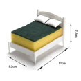 thumbnail image 4 of Creative Kitchen Sponge Holder Bed Shape Scouring Pad Sponge Storage Drainage Rack, 4 of 4