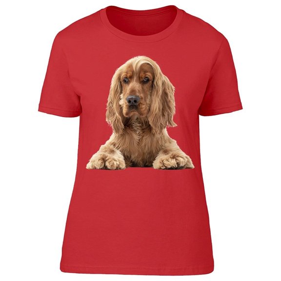 Spaniel Dog: Laid Down Tee Women's -Image by Shutterstock