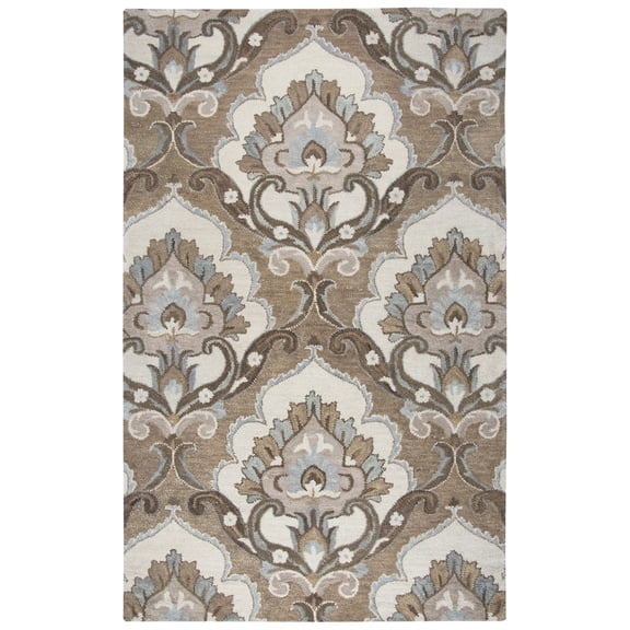 Rizzy Rugs Leone Area Rug LO9987 Mocha Petals Floral 2' 6" x 10' Rectangle