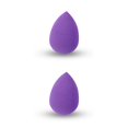 thumbnail image 2 of Seitruly Belleza facial maquillaje esponja base cosmética Puff reutilizable portátil polvo Gadgets suministros para profesionales Violeta 2piezas Seitruly CBP205943, 2 of 6