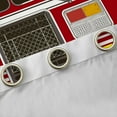 thumbnail image 4 of Castle Fairy Children Kids Cartoon Fire Truck Curtains Pack of 2 (42x84 Each),Firefighter Car Curtains Blackout,Car Theme Bedroom Curtains,Ultra Soft Home Decor, 4 of 6