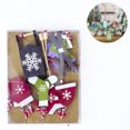 thumbnail image 2 of Juego de 6 piezas de adornos para árboles de Navidad, juego colgante de madera, árbol colgante en colores elegantes, decoración navideña MFZFUKR 2034475-1, 2 of 8
