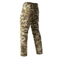 thumbnail image 4 of Zimjoy Men's Pants Waterproof Rip Stop Cargo Trousers Utility Lightweight Flex Cargo Pants Waistband Durable Trousers with Multi Pocket, Khaki Camouflage 2XL, 4 of 5