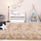 thumbnail image 4 of Alfombra FlyDoit de peluche peludo teñido con corbata, 152 x 244 cm, color beige, 4 of 9