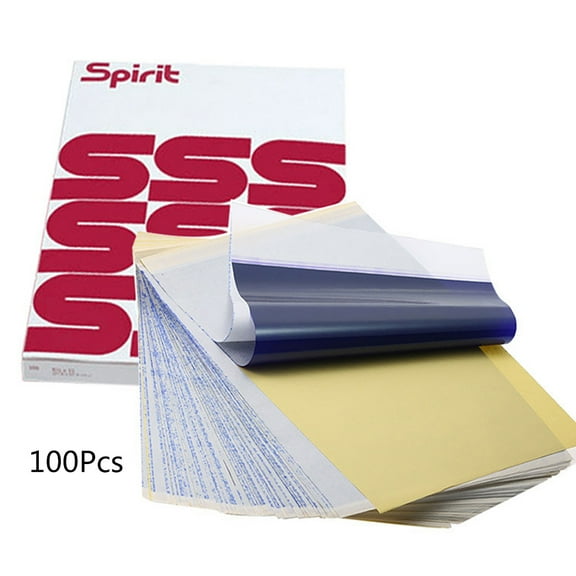 100 Sheets Tattoo Transfer Paper A4 Size Thermal Stencil Carbon Copier Spirit Stencil Carbon