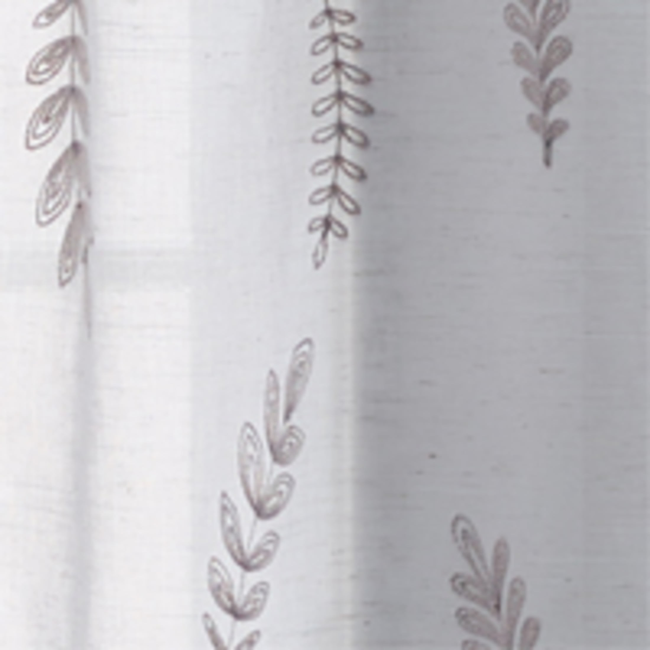 Better Homes & Gardens Embroidered Botanical Valance & Tier Set, 3-Piece Curtain, Silver, Indoor, 60"W x 36"L, Adult, Teen