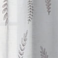 thumbnail image 2 of Better Homes & Gardens Embroidered Botanical Valance & Tier Set, 3-Piece Curtain, Silver, Indoor, 60"W x 36"L, Adult, Teen, 2 of 6